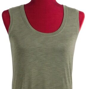 Madewell Olive Green Sleeveless Lightweight Maxi Dress Women Sz XSM‎ A30